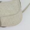 Christian Dior Vintage Honeycomb Flap Canvas and Leather