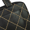 Chanel Surpique Zip Around Satchel Quilted Leather