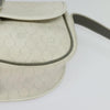 Christian Dior Vintage Honeycomb Flap Canvas and Leather