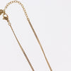 Christian Dior Vintage Logo Round Pendant Metal and Crystals