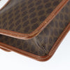 Celine Vintage Macadam Circle Logo Canvas and Leather