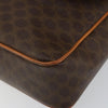 Celine Vintage Macadam Circle Logo Canvas and Leather