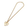 Chanel Vintage CC Heart Pendant Long Metal