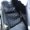 Gucci Vintage Bamboo Front Pocket Tote Suede
