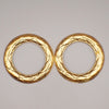 Chanel Vintage CC Round Drop Clip-On Metal