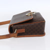 Celine Vintage Macadam Circle Logo Canvas and Leather