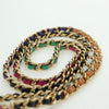 Chanel Pearl Crush Vanity Case with Chain Quilted Multicolor Tweed