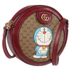 Gucci Doraemon Round Printed Mini GG Coated Canvas