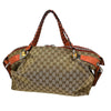 Gucci Bamboo Boston Horsebit Canvas with Leather