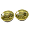 Chanel Vintage CC Round Clip-On Metal