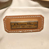 Christian Dior Vintage Honeycomb Zip Canvas and Leather