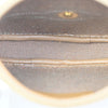 Christian Dior Honeycomb Zip Coin Purse Canvas and Leather