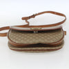 Celine Vintage Macadam Circle Logo Canvas and Leather
