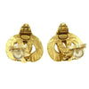 Chanel CC logo heart Gold-plated