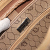 Christian Dior Vintage Honeycomb Canvas and Leather