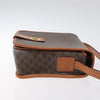 Celine Vintage Macadam Circle Logo Canvas and Leather