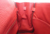 Hermes Kelly Red Clemence with Gold Hardware