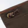 Prada Logo Flat Messenger Canvas