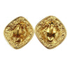 Chanel Vintage Diamond Clip-On Gold-plated