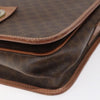 Celine Vintage Macadam Circle Logo Canvas and Leather