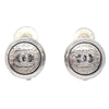 Chanel Vintage CC Round Clip-On Metal