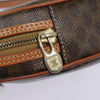 Celine Vintage Macadam Circle Logo Canvas and Leather