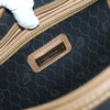 Christian Dior Vintage Honeycomb Boston Canvas and Leather