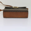 Celine Vintage Macadam Circle Logo Canvas and Leather