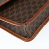 Celine Vintage Macadam Circle Logo Canvas and Leather