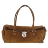 Prada Pushlock Tote Suede