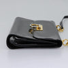 Salvatore Ferragamo Gancini Flap Patent Leather