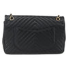 Chanel Double Chevron Flap Quilted Leather