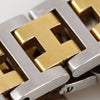 Hermes Clipper Quartz Stainless Steel with Plated Metal
