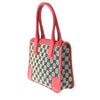 Gucci Vintage Zip Tote GG Canvas with Leather