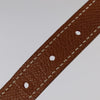 Hermes Double Hole Buckle Belt Metal and Leather