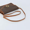 Celine Vintage Macadam Circle Logo Canvas and Leather