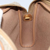 Christian Dior Vintage Honeycomb Canvas and Leather