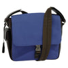 Prada Impunturato Buckle Flap Messenger Canvas