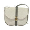 Christian Dior Vintage Honeycomb Flap Canvas and Leather