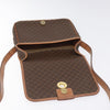 Celine Vintage Macadam Circle Logo Canvas and Leather