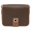 Celine Vintage Macadam Circle Logo Canvas and Leather