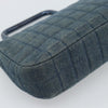 Chanel Chocolate Bar Mademoiselle Top Handle Quilted Denim