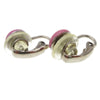 Chanel CC Round Clip-On Enamel with Metal