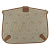 Christian Dior Vintage Honeycomb Canvas and Leather