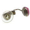Chanel CC Round Clip-On Enamel with Metal