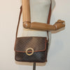 Celine Vintage Macadam Circle Logo Canvas and Leather