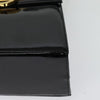 Salvatore Ferragamo Gancini Convertible Top Handle Patent Leather