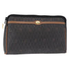 Christian Dior Vintage Honeycomb Zip Coated Canvas