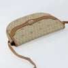 Christian Dior Vintage Honeycomb Canvas and Leather