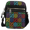 Gucci Front Zip Messenger Psychedelic Print GG Coated Canvas